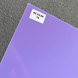 Chapa Placa Acrílico Cor Lilas Claro  cod: 75 50cm X 40cm X 2mm