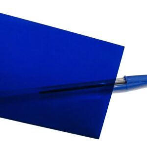 Chapa Acrílico Cor Azul Translucido Cod: 24 / 50cm X 40cm X 2mm