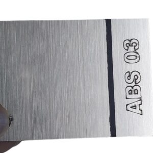 Chapa Abs Dupla Camada Escovado Prata/preto 60cmx40cmx 1.3 COD:03