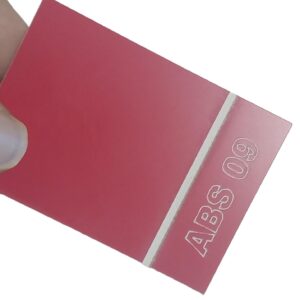 Chapa Abs Dupla Camada Vermelho /branco 60cmx40cmx 1.3 COD:09