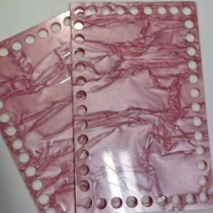 Base de Acrilico para Bolsa Cor Rosa  17.5cm x 11cm