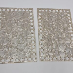 Base de Acrilico para Bolsa Cor Bege  17.5 cm x 11cm