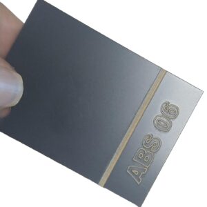 Chapa Abs Dupla Camada Preto /amarelo 60cmx40cmx 1.3 COD:06