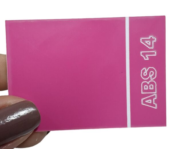 Chapa Abs Dupla Camada Rosa/Branco 60cmx40cmx 1.3 COD:14