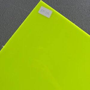 Chapa Acrílico Colorido Cor Amarelo Fluor cod: AM115 Med: 50cm X 40cm X 2mm