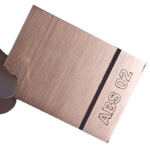 Chapa Abs Dupla Camada Escovado Rose/preto 60cmx40cmx 1.3 COD:02