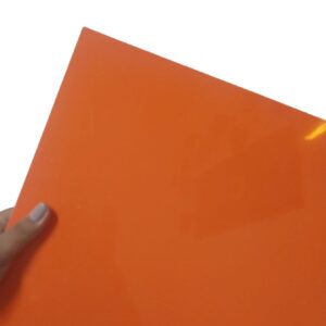 Chapa Abs Dupla Camada Escovado Laranja 60cmx40cmx 1.3
