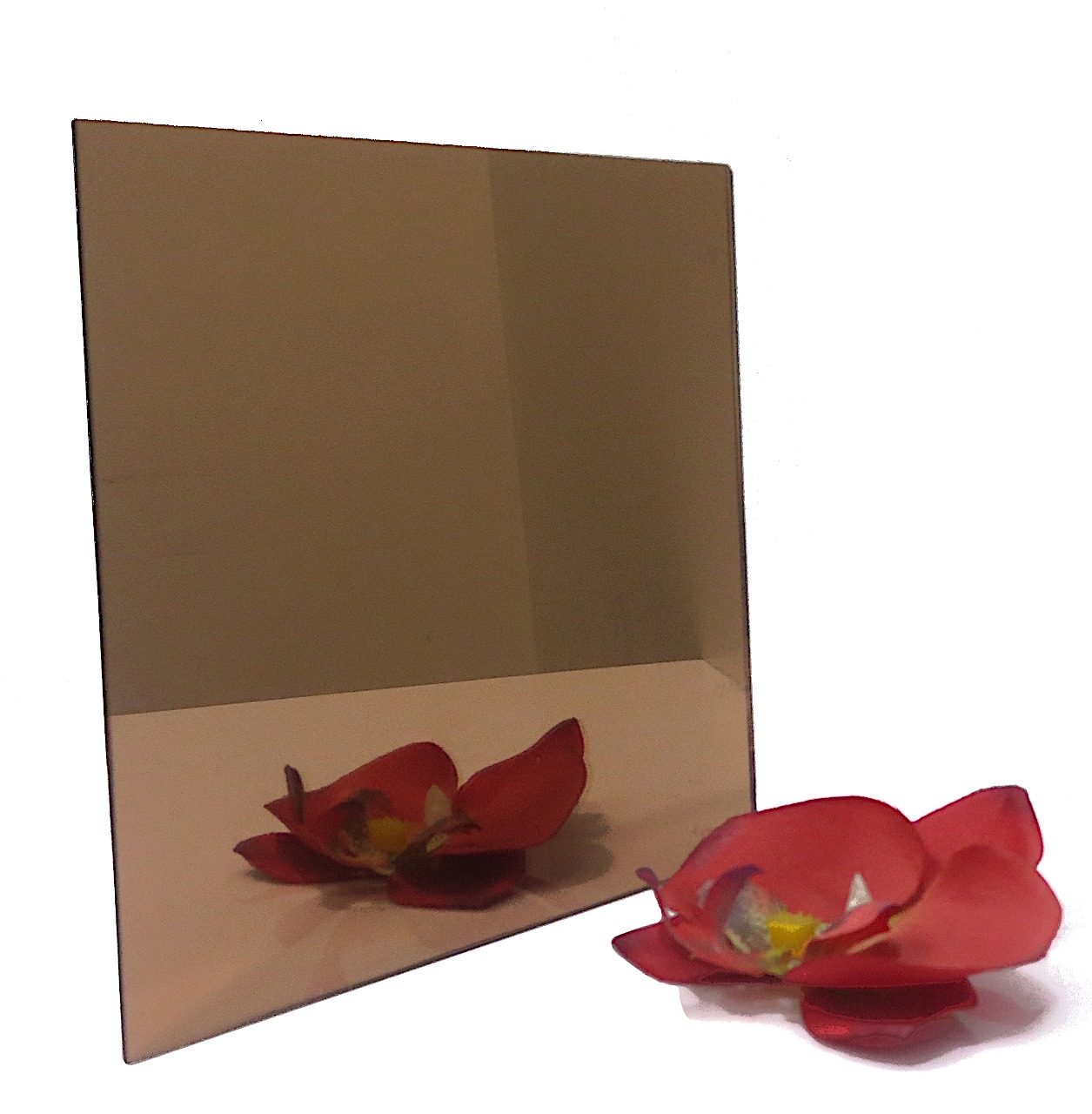 Chapa Espelho Acrilico Bronze 50cm X 40cm X 2mm Esp. - Imagem 3