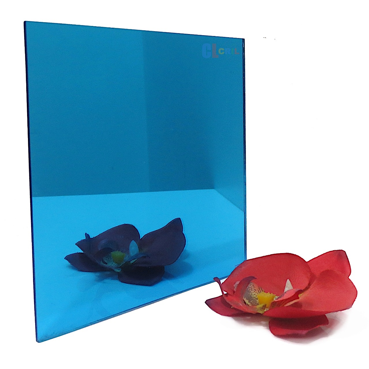 Chapa Espelho Acrilico Azul 50cm X 40cm X 2mm Esp. - Imagem 3