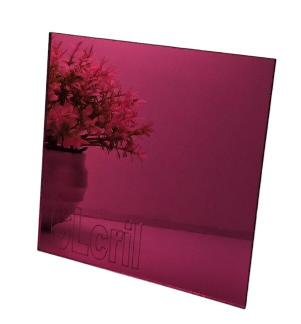Chapa Placa Espelho Acrílico Rosa Pink 60cm X 40cm X 2mm