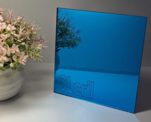 Chapa Espelho Acrilico Azul 60cm X 40cm X 2mm Esp. - Imagem 2