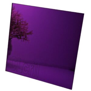 Chapa Espelho Acrilico Lilas 50cm X 40cm X 2mm Esp.
