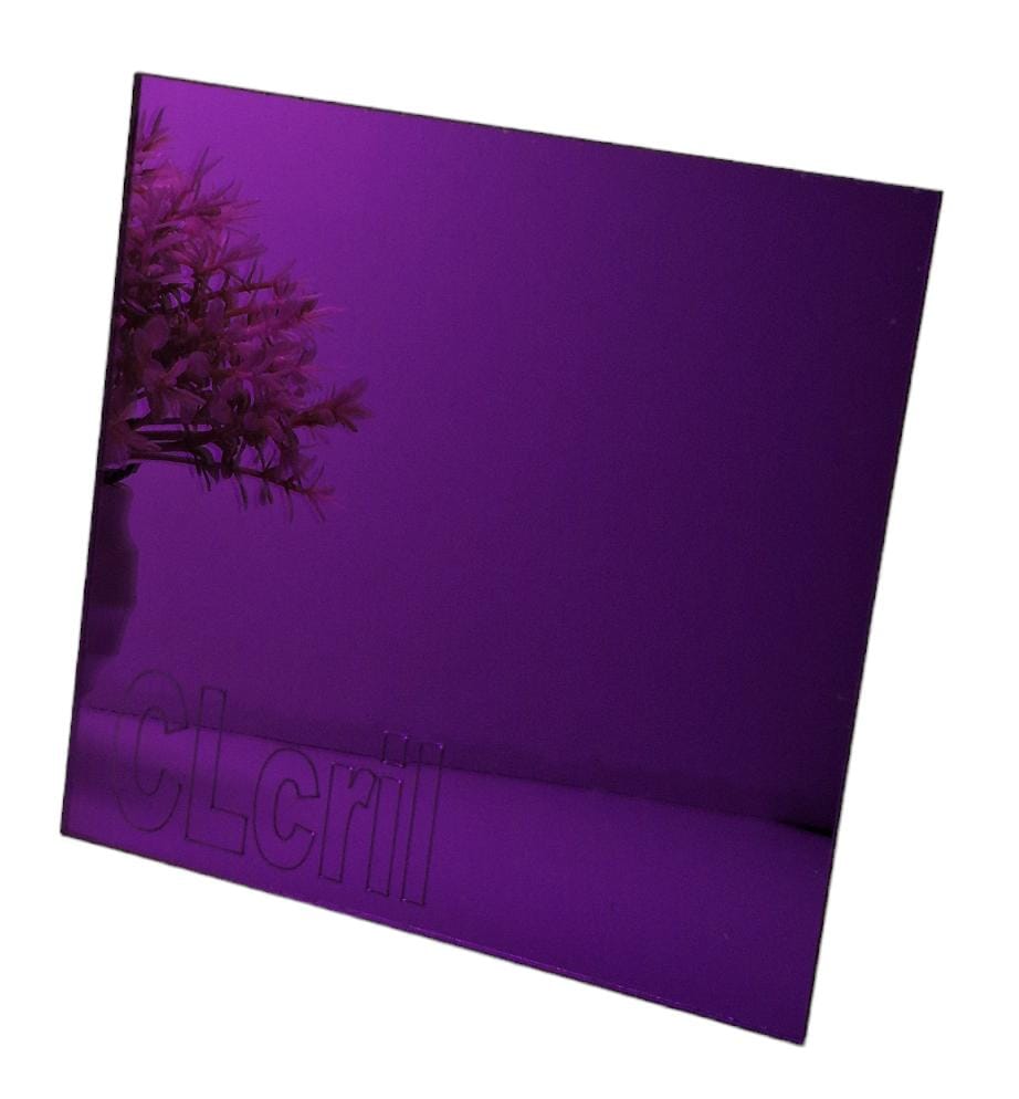 Chapa Espelho Acrilico Lilas 50cm X 40cm X 2mm Esp.