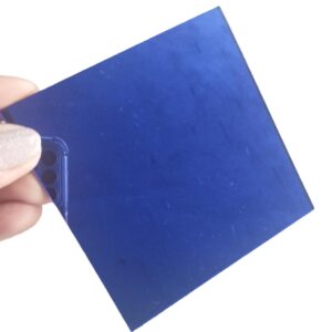 Chapa Espelho Acrílico Azul Escuro 50cm X 40cm X 2mm Esp.