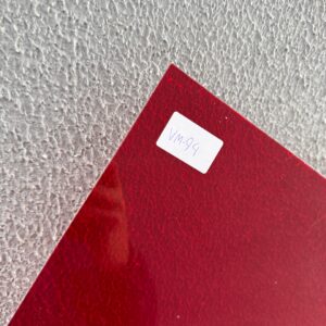 Chapa Acrílico Cor Vermelho Translucido Cod: 94 / 50cm X 40cm X 2mm
