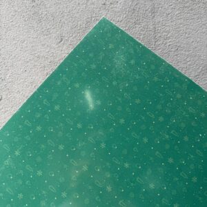 Chapa Mdf Verde Encantado Natal 60cm X 40cm X 3mm 1 Face