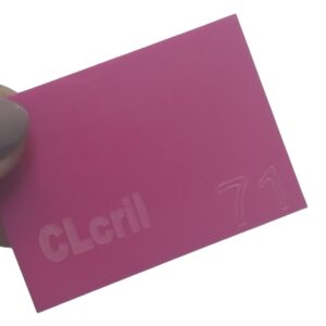 Chapa Placa Acrílico Cor Rosa Pink cod: RS71 Med: 50cm X 40cm X 2mm