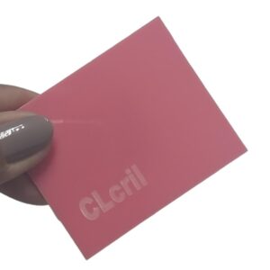 Chapa Placa Acrílico Colorido Cor Rosa cod: RS734 Med: 50cm X 40cm X 2mm