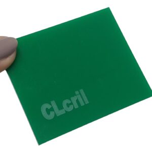 Chapa Placa Acrílico Cor Verde Escuro Cod: VD81 Med:  50cm X 40cm X 2mm