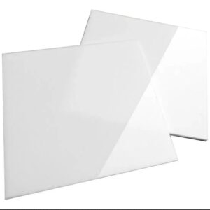 Placa Acrílico Branco Fechado 60cm x 40cm x 2mm