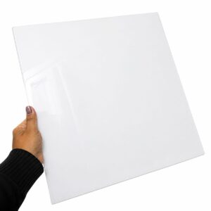 Chapa Policarbonato Branco Leitoso 50cm X 50cm X 3mm